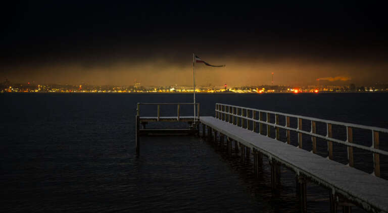 Meeresfotografie – Erster Nachtschnee